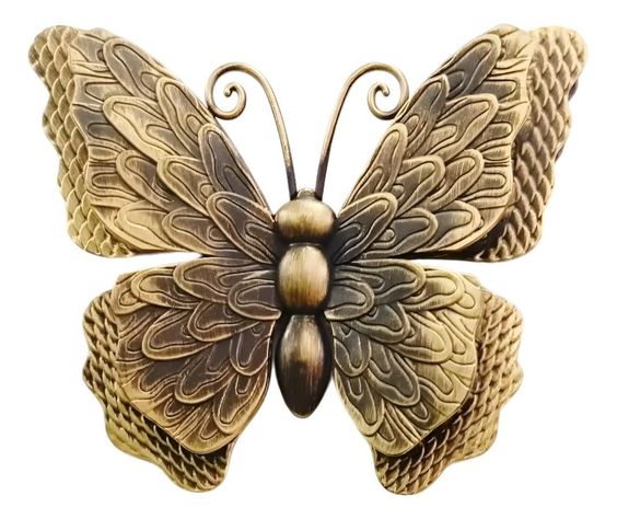Set Decorativo Pared Mariposa 3D Arte Estatua Bronce Jhn-1