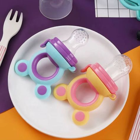 Set 4 Chupete Alimentador Frutas Divertido Comodo Bebe Lau-7