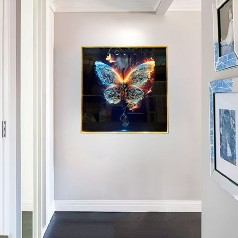 Decoración Pared Moderno Arte Mariposa Pintura Abstracta Jhn-1