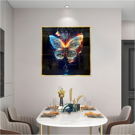 Decoración Pared Moderno Arte Mariposa Pintura Abstracta Jhn-2