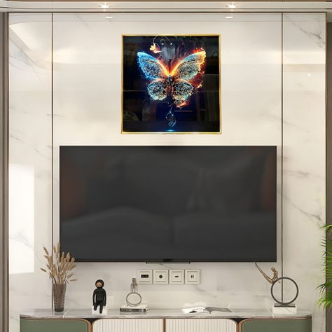 Decoración Pared Moderno Arte Mariposa Pintura Abstracta Jhn-3