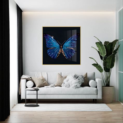 Decoración Pared Arte Pintura Mariposa Abstracta Moderno Jhn-5