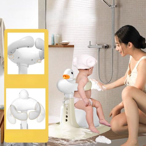 Silla Soporte Ducha Torre Ajustable Pato Niños Pequeños Lau-9