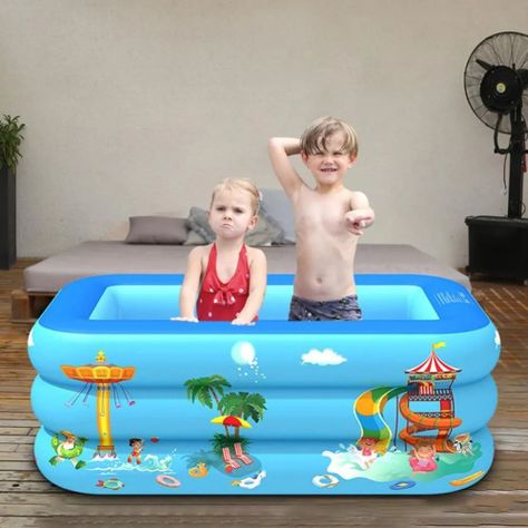 Piscina Inflable Patio Jardín Verano Portatil Niños Lau-2