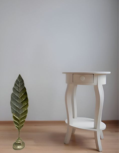 Escultura Hoja Pluma Metal Minimalista Moderno 84cm Jhn-2