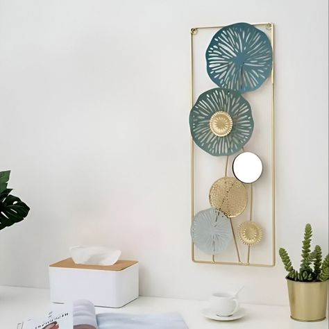 Decoración Espejo Pared Metal Ligero Moderno Elegante Jhn-4
