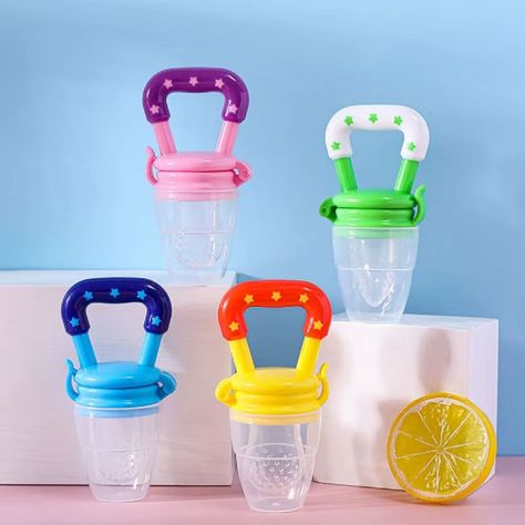 Set 8 Chupetes Alimentadro Frutas Vegetal Divertido Bebe Lau-3