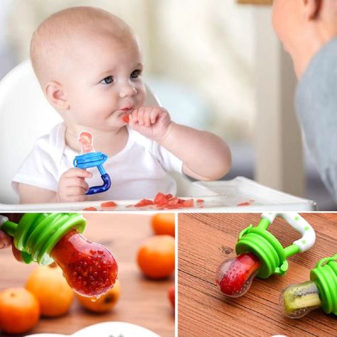 Set 8 Chupetes Alimentadro Frutas Vegetal Divertido Bebe Lau-7