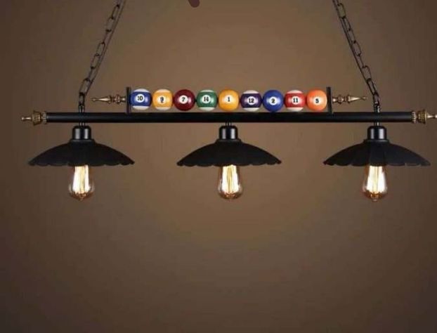 Lampara Colgante Billar LED Decorativa Restaurante Bar Lau-2