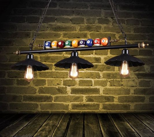 Lampara Colgante Billar LED Decorativa Restaurante Bar Lau-3