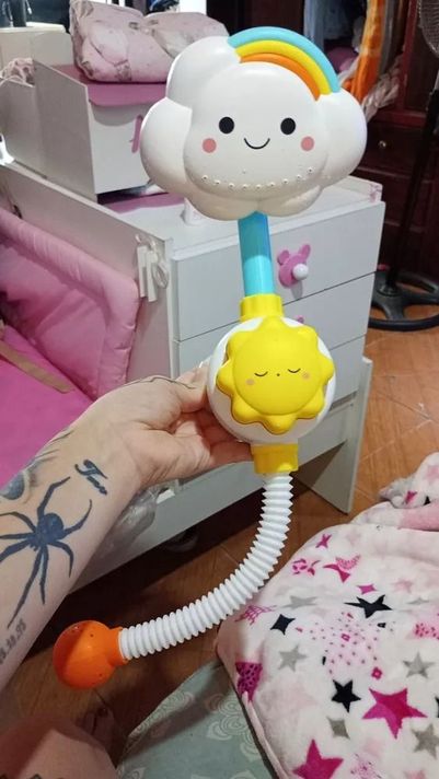 Juguete Baño Ducha Infantil Bañera Nube Bebe Portatil Lau-3