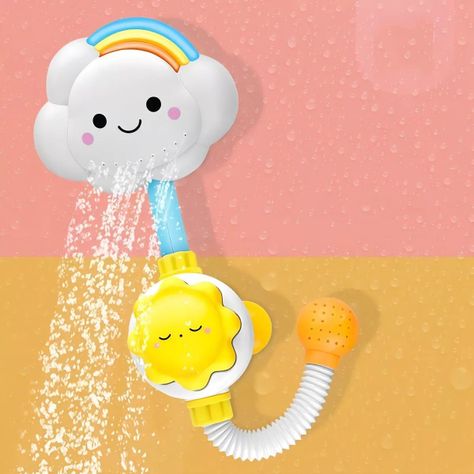 Juguete Baño Ducha Infantil Bañera Nube Bebe Portatil Lau-4