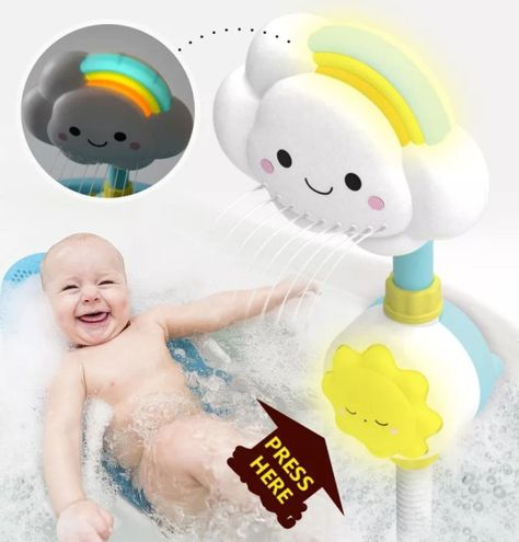 Juguete Baño Ducha Infantil Bañera Nube Bebe Portatil Lau-5