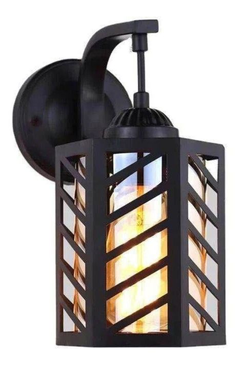 Lampara Techo Pared Jaula Hexagonal Moderna Hogar Lau-0