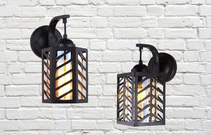 Lampara Techo Pared Jaula Hexagonal Moderna Hogar Lau-6