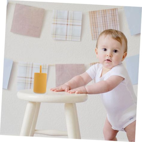 Set 3 Vasos Silicona Bombilla Entrenamiento Bebe Niños Lau-3