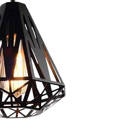 Lampara Colgante Diamante Geometrico Metalico Lau-1