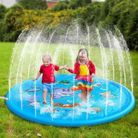 Alfombra Rociador Agua 1.7M Aire Libre Diversion Niños Lau-5