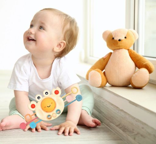 Sonajero Juguete Sensorial Denticion Estimulacion Bebe Lau-5