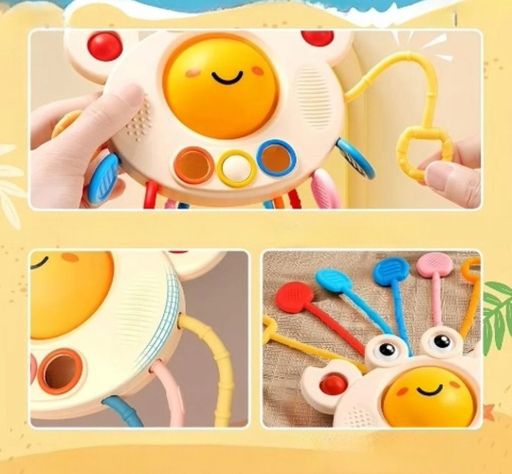 Sonajero Juguete Sensorial Denticion Estimulacion Bebe Lau-8