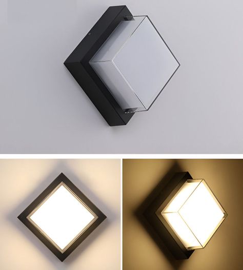 Aplique Pared LED Resistente Lámpara Decorativa Cuadrada Jhn-6