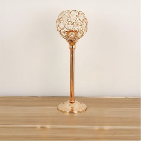Candelabro Cristal Soporte Centro Mesa Elegante 27cm Jhn-4