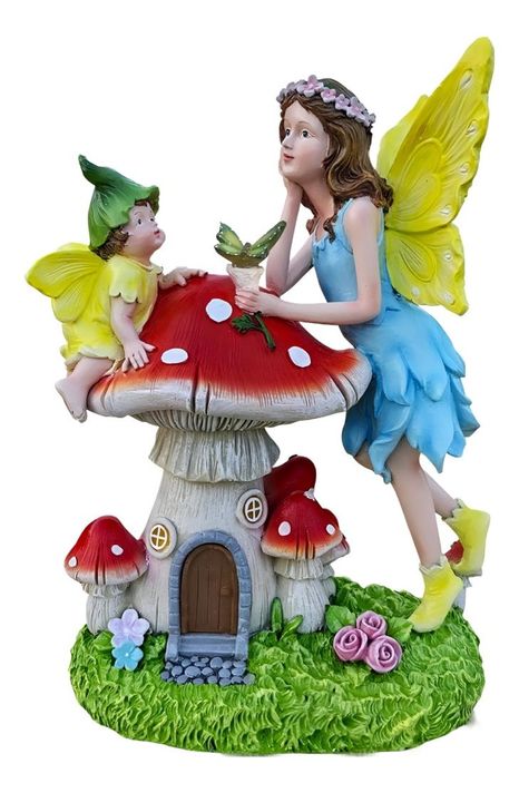 Figura Jardín Estatua Ángel Escultura Hada Decoración Jhn-0