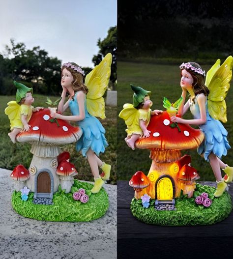 Figura Jardín Estatua Ángel Escultura Hada Decoración Jhn-7