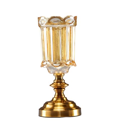 Jarrón Florero Cristal Base Adorno Decorativos 29 cm Jhn-0