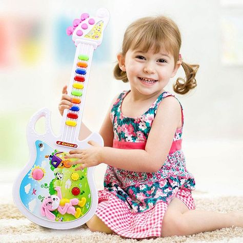 Juguete Guitarra Coloridad Sonido Musical Niño Lau-4