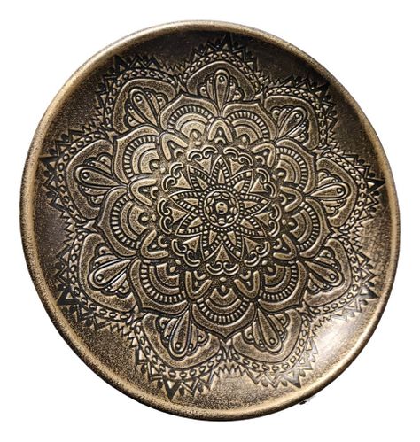 Set 3 Mesas Decorativas Diseño Vintage Dorado Envejecido Jhn-1