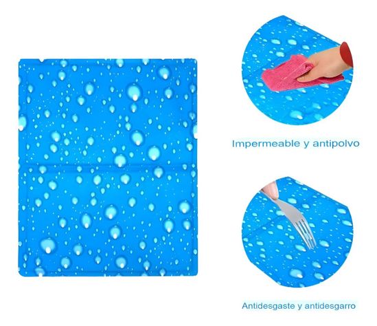 Manta Refrescante Gel Frío Mascotas Talla L 90x50cm Jhn-5