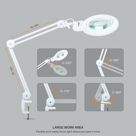 Lampara Brazo Giratorio Multifuncional Esteticista Spa Lau-5