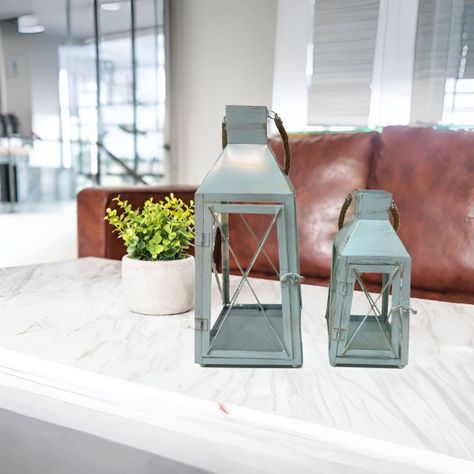 Portavelas Retro Metal Decoración Candelabro 2 Piezas Jhn-8
