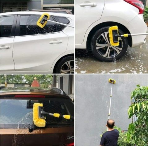 Cepillo De Lavado Multifuncional Con Conexion De Agua-7