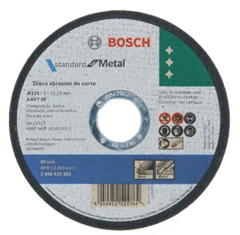 pack 50 discos bosch Corte 4 1/2 115x1,0mm-0