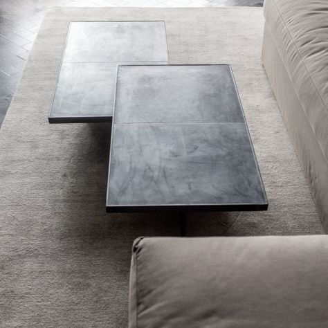 Mesa centro rectangular Black Leather -1