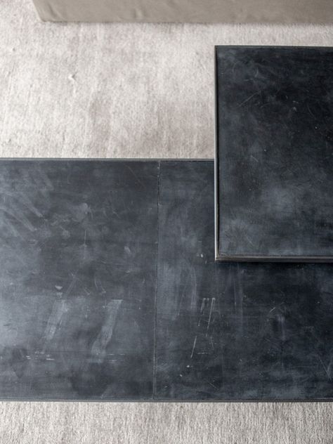 Mesa centro rectangular Black Leather -4