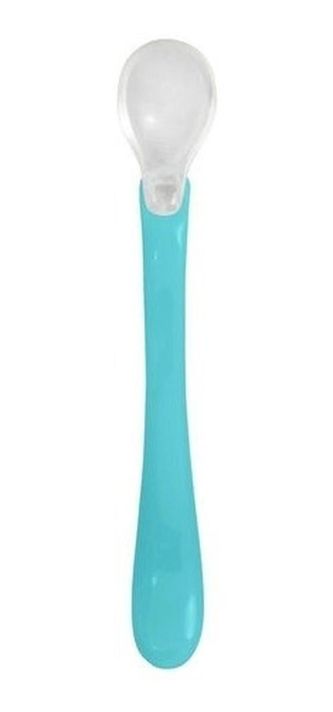 Pack Cucharas Punta De Silicona Green Sprouts Celeste/Verde-1
