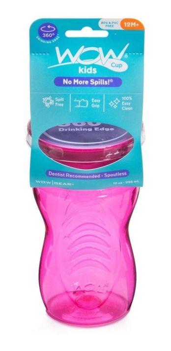 Vaso Para Niños Wow Cup 360 Tritan rosa-0