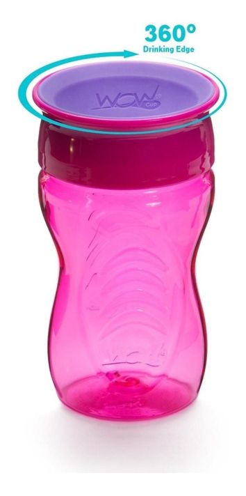 Vaso Para Niños Wow Cup 360 Tritan rosa-1