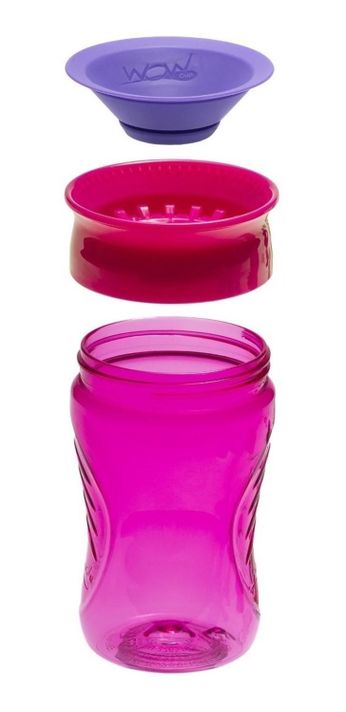Vaso Para Niños Wow Cup 360 Tritan rosa-2