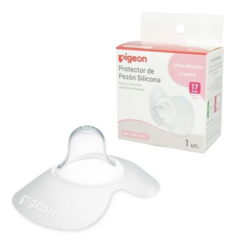 Protector De Pezón De Silicona Pigeon Talla 17 Mm-0