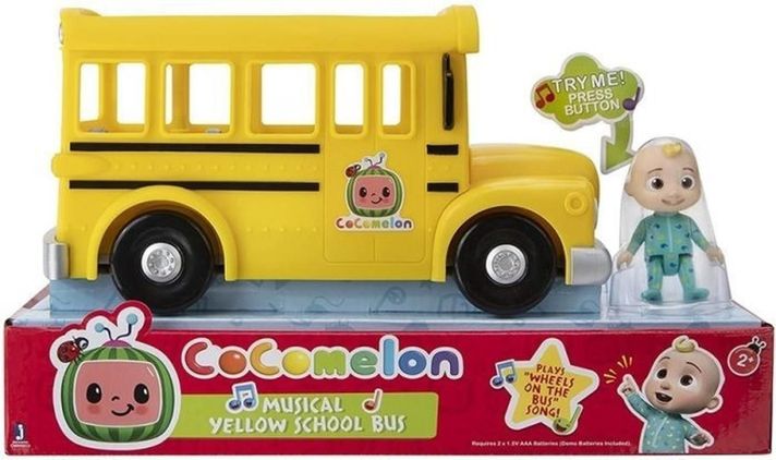 Vehículo De Juguete Bus Escolar Amarillo Cocomelon Jj-0