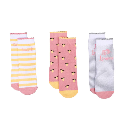 Tripack Calcetines Yellow Niña-0