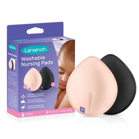 Absorbentes de Leche Reutilizables 2 Colores 8 Unds. Lansinoh-0