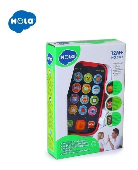 Juguete Mi Primer Smartphone Hola rosa-1