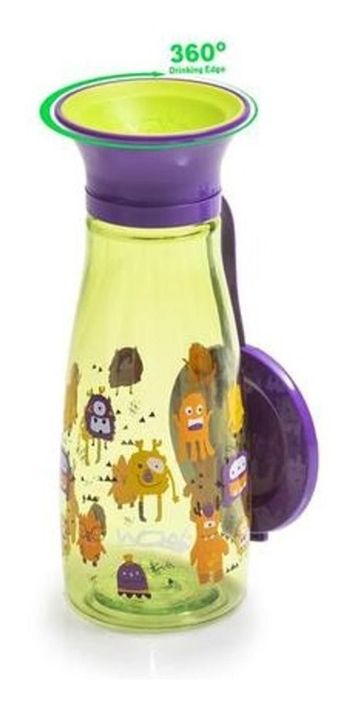 Vaso Wow Cup Tritan Mini 360° Con Diseños violeta-1