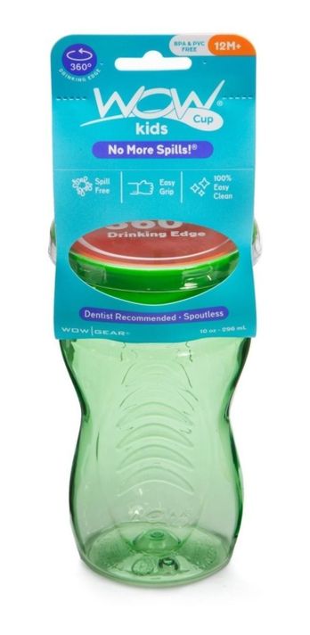 Vaso Para Niños Wow Cup 360 Tritan verde-0