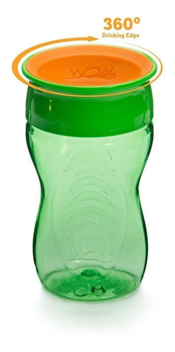 Vaso Para Niños Wow Cup 360 Tritan verde-1